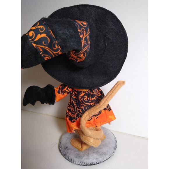 Annalee Mouse Witch Artist Doll Halloween 8-Inch Handcrafted 2017 - Picture 2 of 4